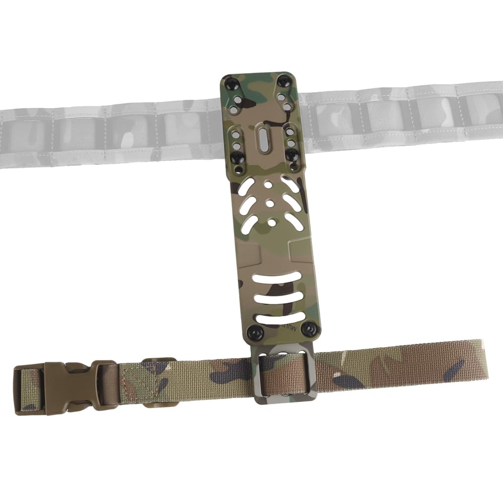Adaptateur modulaire pour étui à Arme, Adaptateur Tactique pour étui de Jambe pour kit QLS, Accessoire pour Ceinture de Service avec Sangle de Cuisse pour Airsoft, Chasse et tir