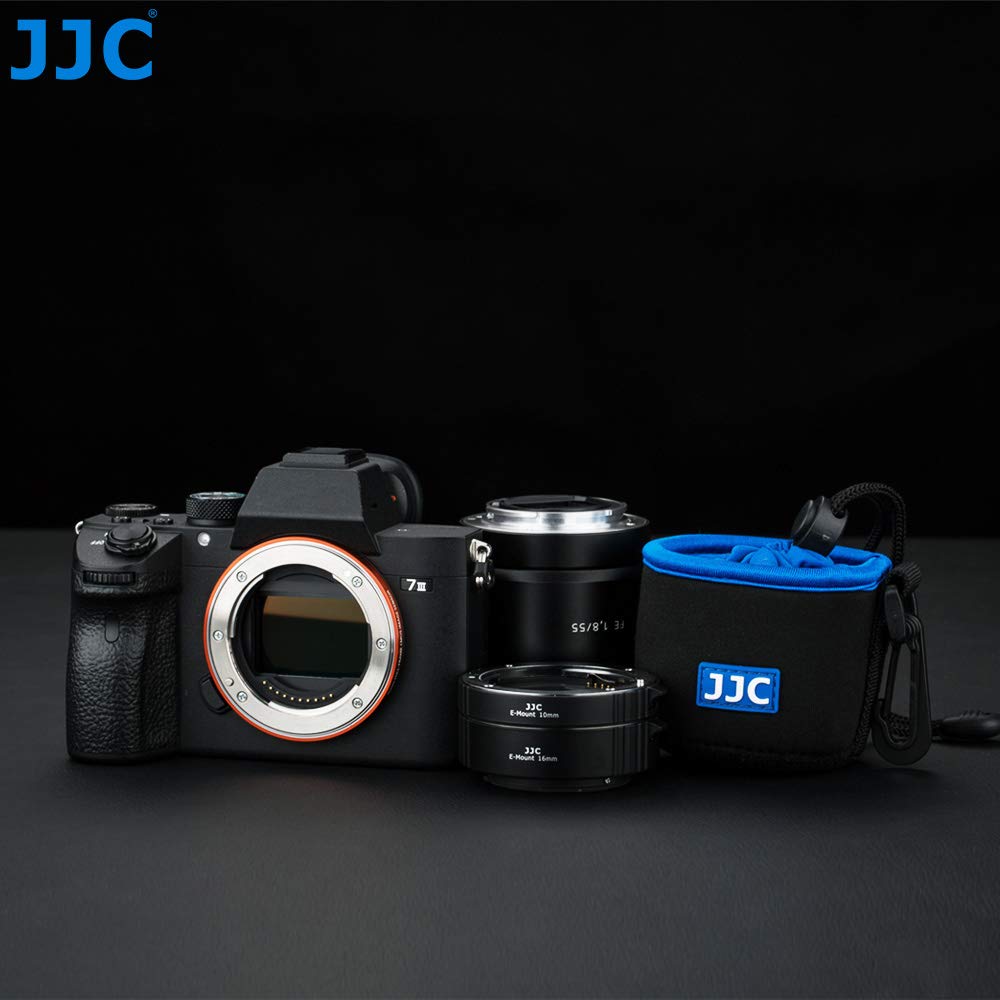 JJC 10mm/16mm Sets Metal Tubo de Extensión TTL Enfoque Automático AF para Lentes Sony E y Cámaras de la Serie NEX etc.