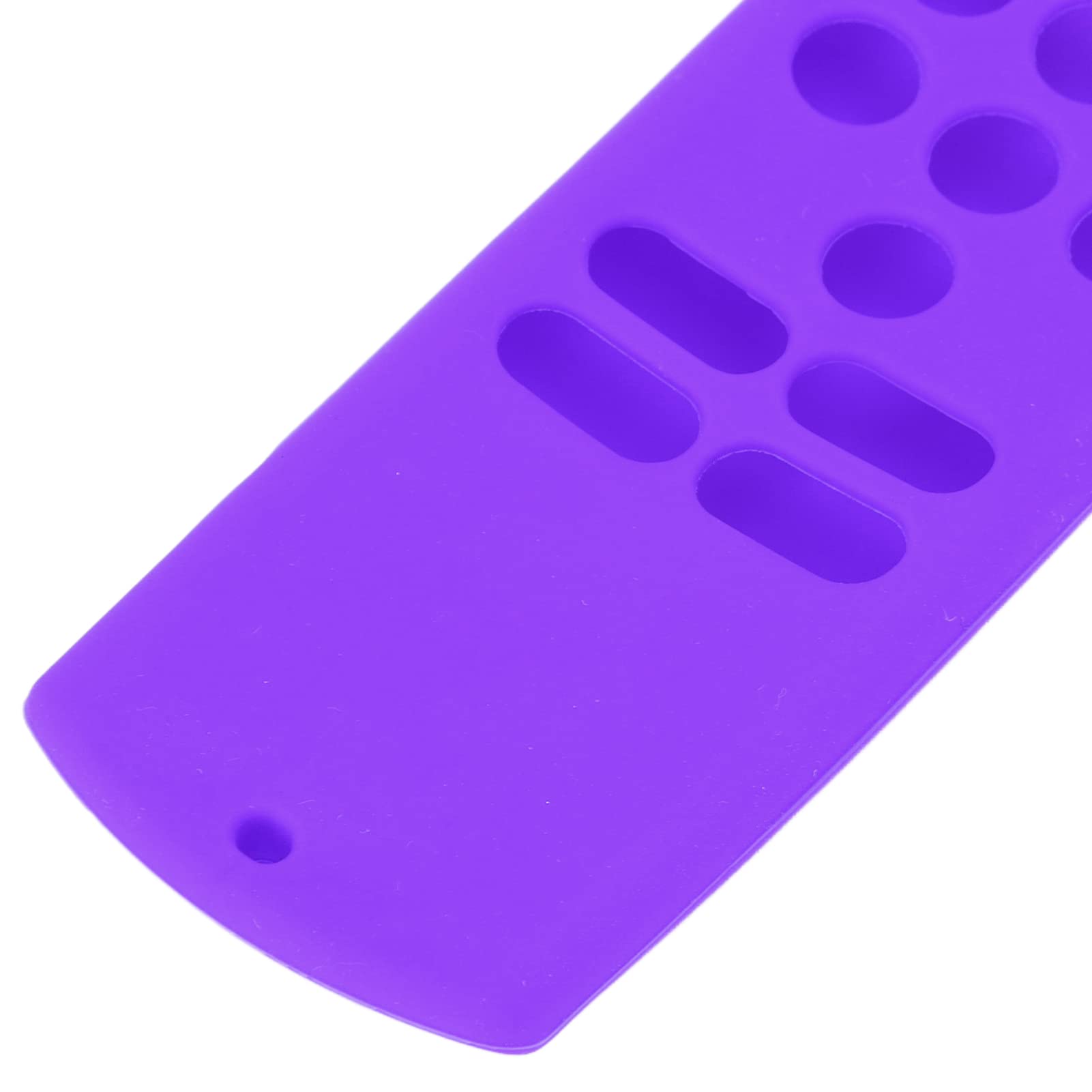 Qiilu Funda de Control Remoto de Silicona Suave Antideslizante a Prueba de Golpes Funda Protectora Remota con Cordón para Fire TV Stick Lite (Púrpura)