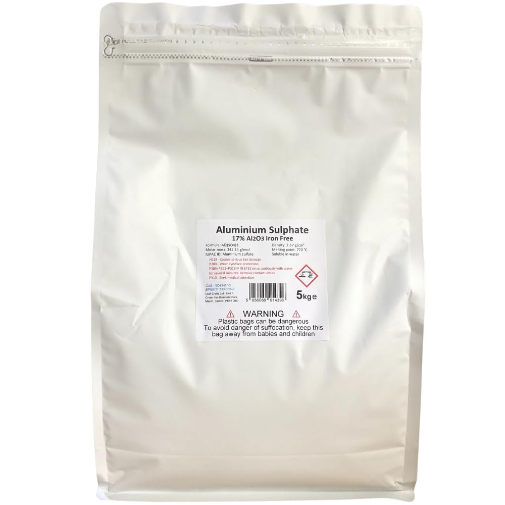 5kg bag ALUMINIUM SULPHATE 17% Iron Free Alum Al2(SO4)3 — image 1