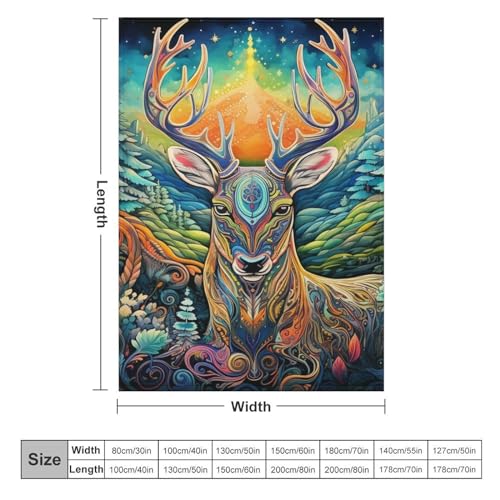 Couverture polaire cerf chaude et douce pour calmer le froid - 6