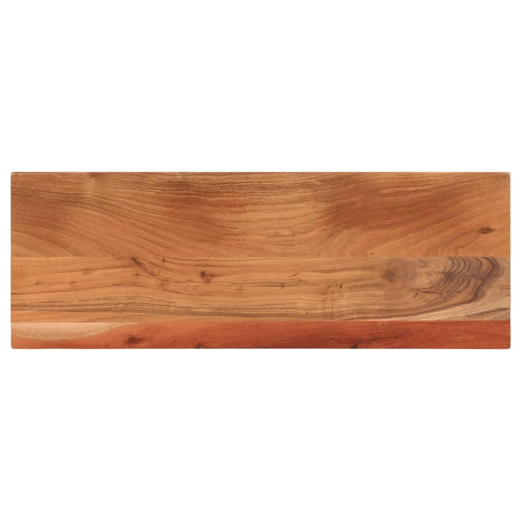 Dessus de table 80x20 cm en bois d'acacia rectangulaire pour bureau
