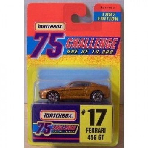 MatchboxGOLD ferrari 456 gt 75 challenge 17 of 10000 1997