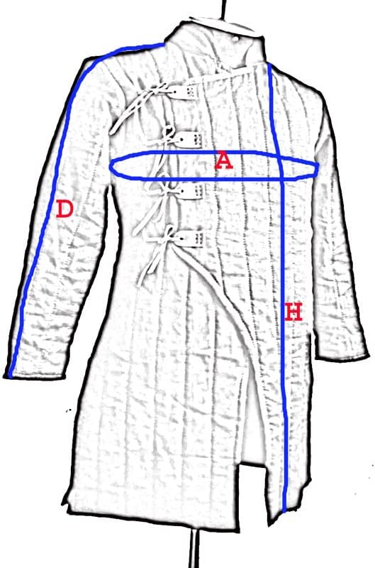 Miniatura 6 de Gambeson - Chaqueta acolchada de algodón grueso acolchado para disfraz SCA LARP
