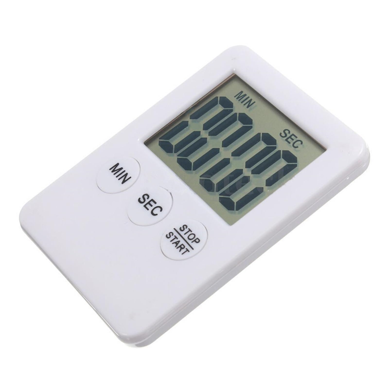 Magnet Kitchen Cooking Timers LCD Digital Screen Timer Square Count Up Countdown Alarm Clock Reliable Efficient(White)