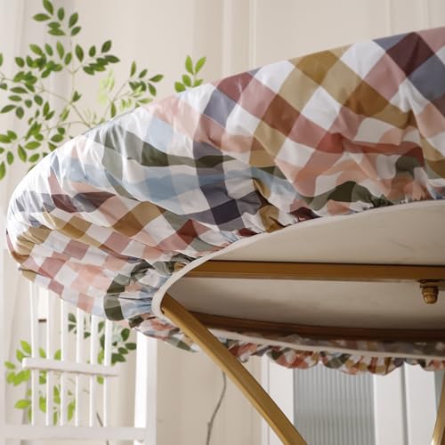 Walrus Round Vinyl Fitted Tablecloth with Flannel Backing Elastic Edge Design Table Cover Waterproof Oil-Proof PVC Table Cloth Stain-Resistant Best for 57"-66" Round by Walrus - Image 6