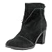 TOMS Women's Lunata Bootie Black Suede Boot 8 B (M)