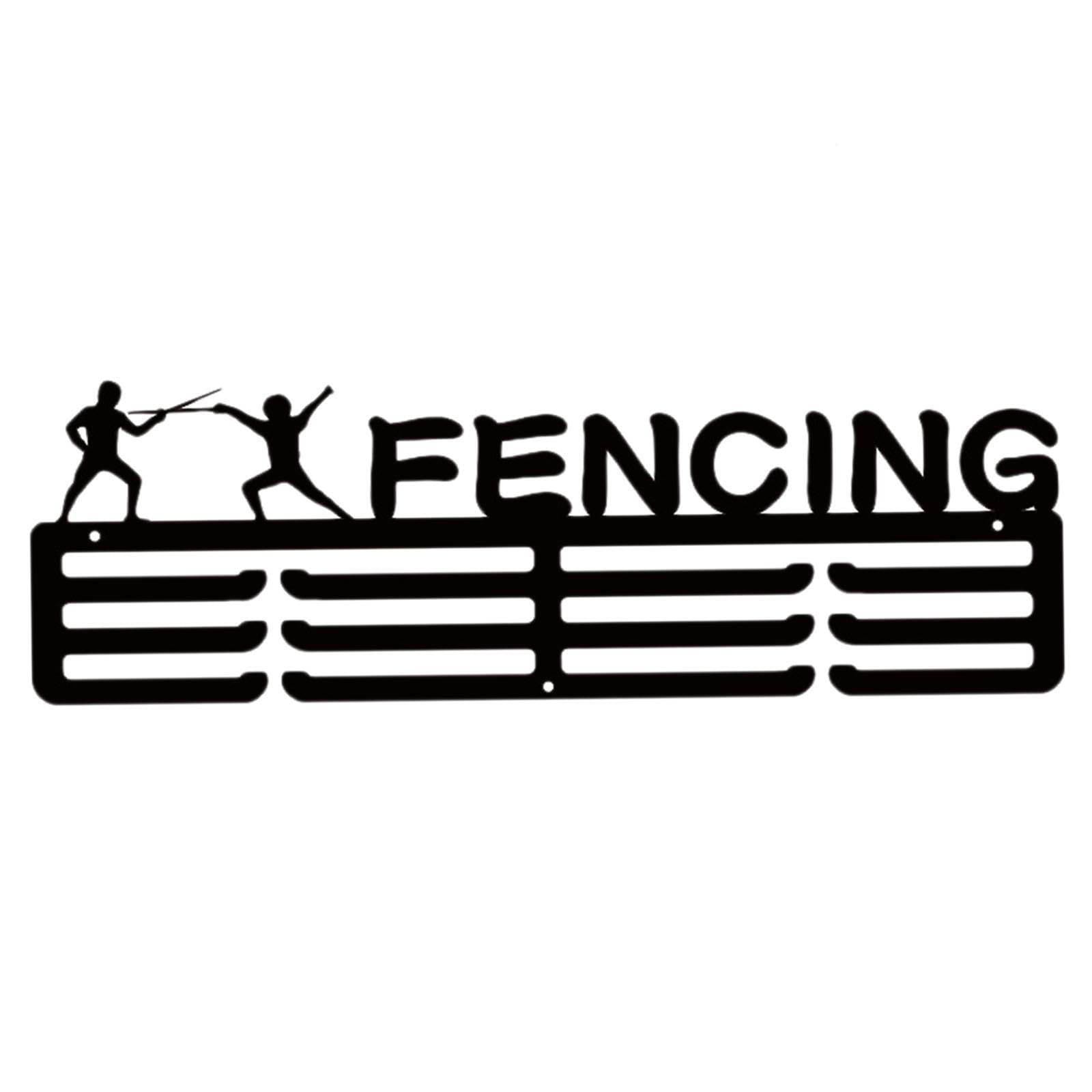Twisaxc Fencing Medals Display Hanger Wall Mounted Sporty Addition To Living Space Showcasing Medals Passionately Medal Hanging Frame Rack Can Offers Ample Space To, Length 40Cm