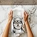 Shrago Funny Husky Chef Kitchen Towels, Gifts for Husky Lovers Dish Tea Towels for Kitchen, Chef Gifts for Men Women Decorative Hand Towel, Dog Mom Dad Gift, 16x24 Inch