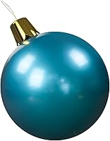 Vista 25 de Adornos inflables de Navidad – Bolas de Navidad de gran tamaño de 8", 17", 27" para patio exterior, césped, árbol - Decoración navideña para Rosa