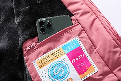 Image of MOERDENG Women's Ski Jacket Warm Winter Coat Hooded Snowboarding Jackets Waterproof Mountain Windbreaker for Hiking Traval