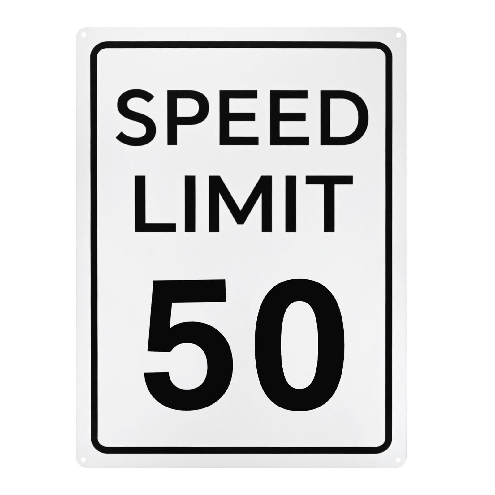M METERXITY Speed Limit 50 MPH Sign