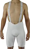 BRETELLE MASCULINO CICLISMO PREMIUM BRANCO, SÓDBIKE, FORRO GEL E ESPUMA MISTO