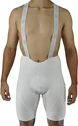 BRETELLE MASCULINO CICLISMO PREMIUM BRANCO, SÓDBIKE, FORRO GEL E ESPUMA MISTO