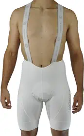 BRETELLE MASCULINO CICLISMO PREMIUM BRANCO, SÓDBIKE, FORRO GEL E ESPUMA MISTO