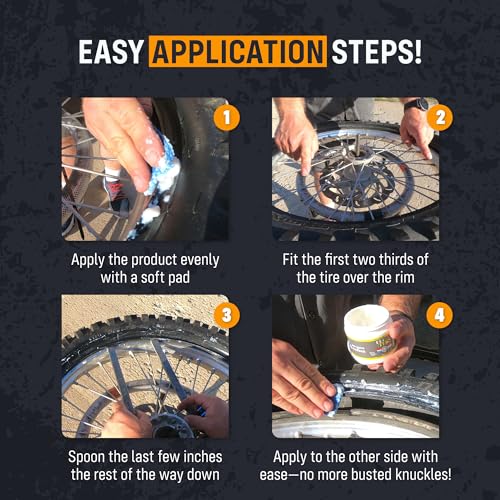 Image of Pro Bud's Tire Mounting Paste - Peerless Lubrication Tire Mounting Lube for Quick Changing and a Secure Fit - Slip-Resistant - 0.5 oz.