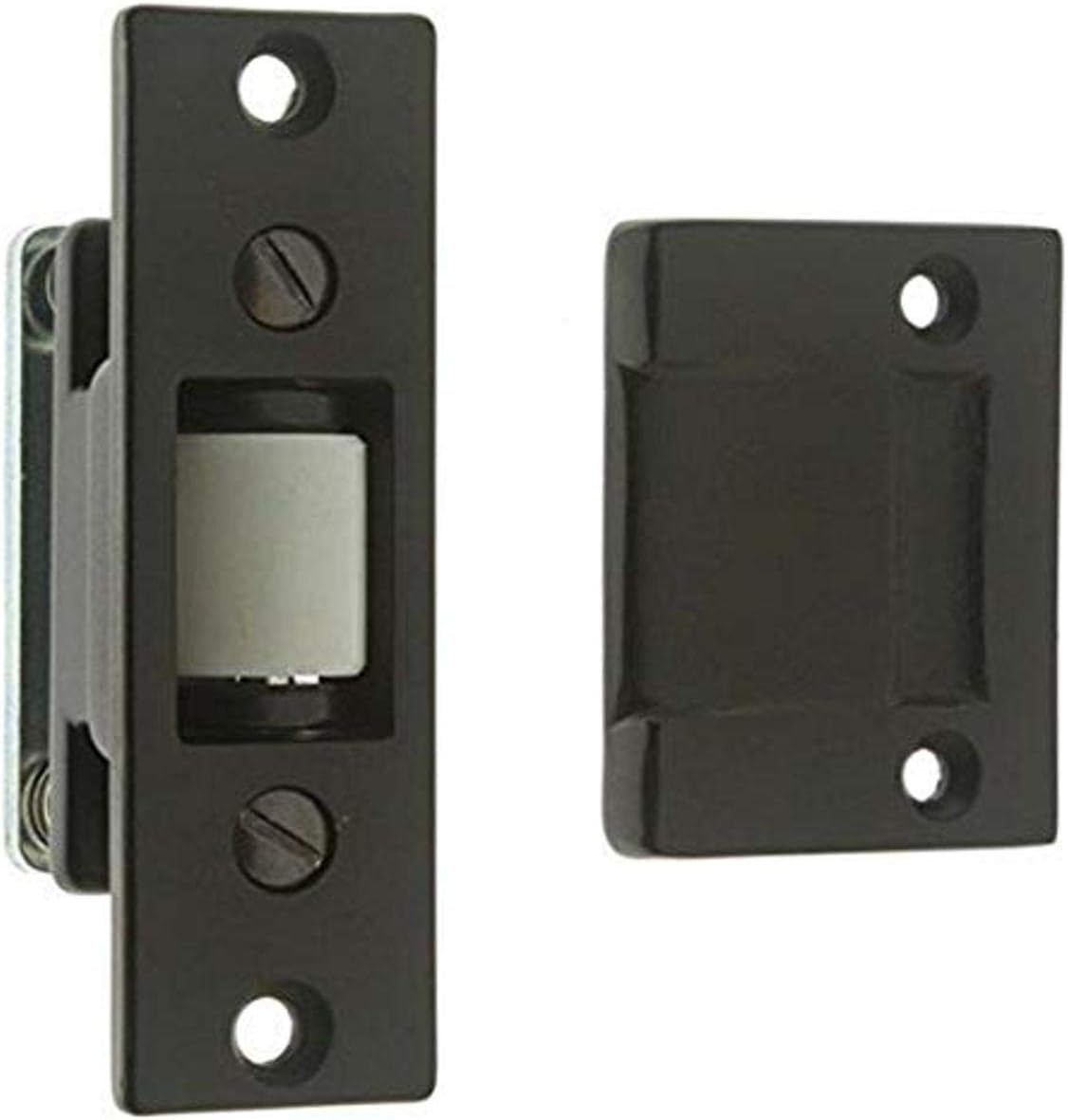 IDH by St. Simons IDHBA 12017-10B Premium Quality Solid Brass Heavy Duty Silent Roller Latch with Adjustable Square Strike, Oil-Rubbed Bronze