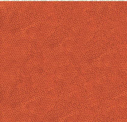 Tonal Blender Fabric - Andover Dimples Tonal Fabric - by The Half Yard (Sinopia (Bright Orange) - O9)