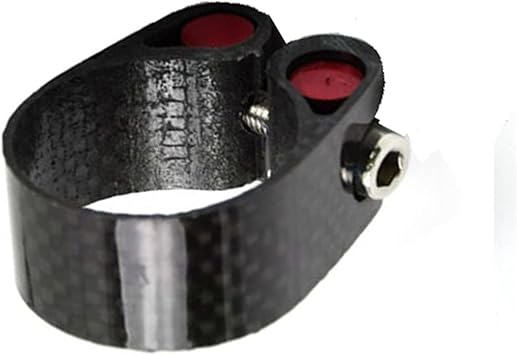 Bike Seat Post Clamp,Bike Seat Clamp Carbon Fiber Road Bicycle Seat Post Clamp Quick Suit for 27.2/30.8/31.6mm Bike Cycling Saddle Seat Post Clamp Color Gloss 34.9mm  Color Gloss 34.9mm