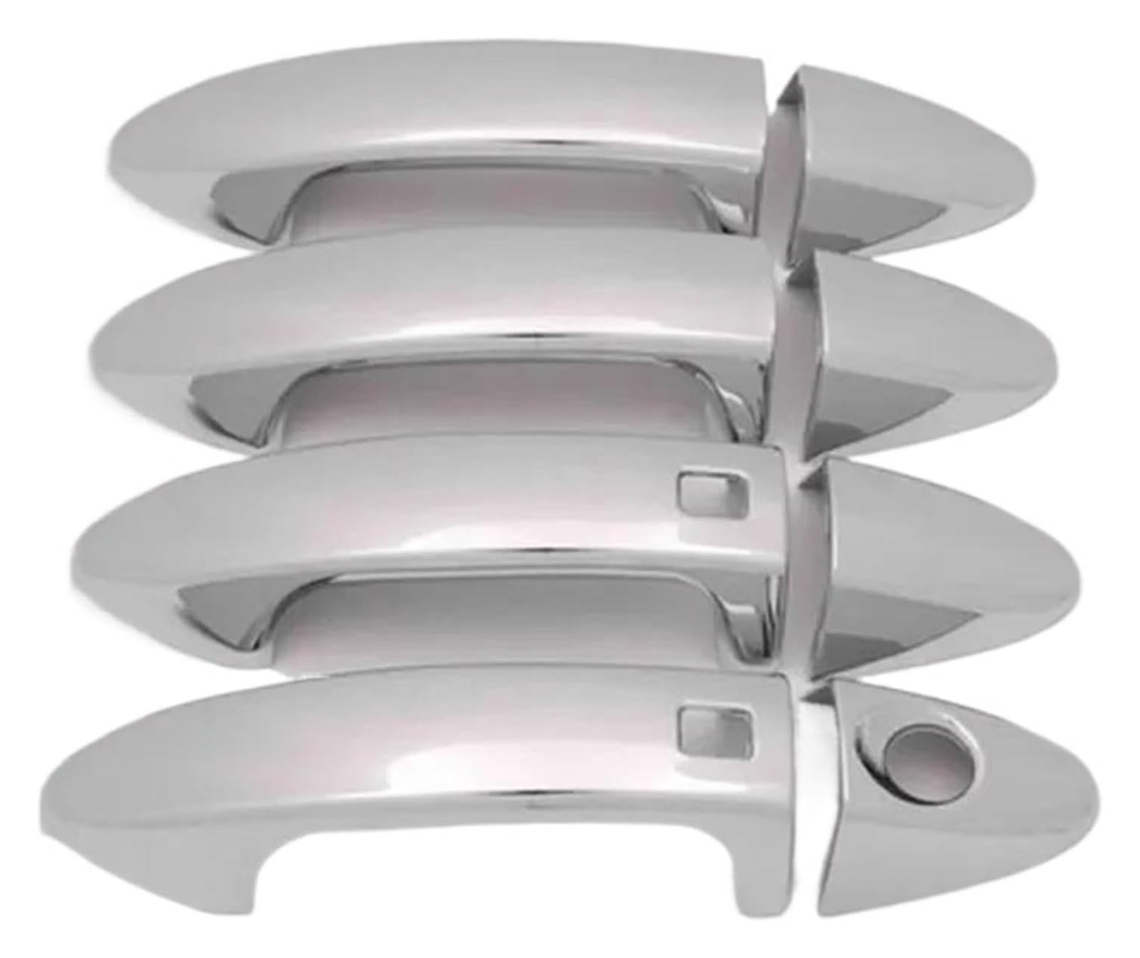 Qwqthgs 2 Car Exterior Door Handle Cap For Ecosport 013-018 Door Handle Bowl Replacement Car Styling Protective Cover Trim(2)