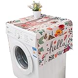 N / A Impermeable Cubierta del Refrigerador Cubierta de Tela Toalla Polvo Tela Cubierta de Polvo Lavadora Cubierta de Polvo (Estilo 1,35 * 95cm)