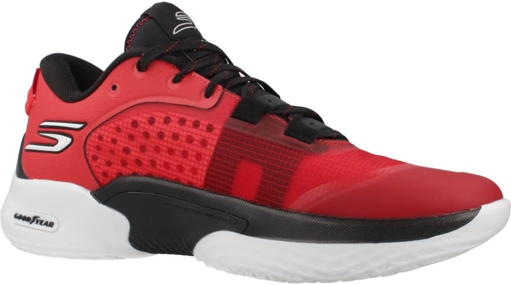 Skechers Performance SKX RESAGRIP-253005 Men's Basketball, 12 D(M) US, Red-Black