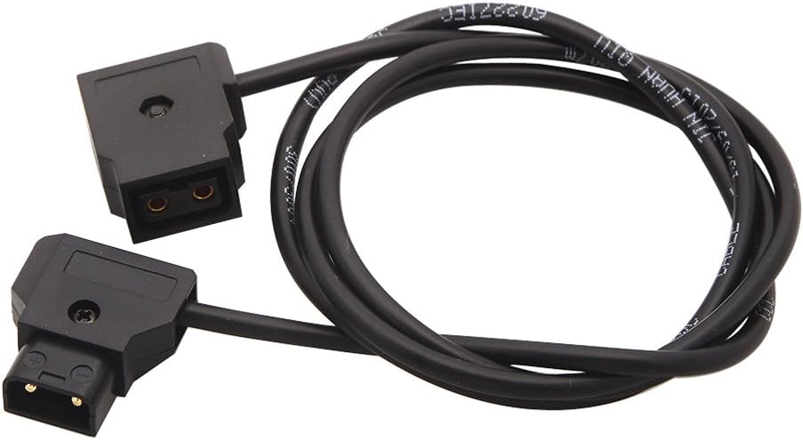Coolbuy112 D-TAP DTAP 2 Pin Male to Female Adapter Extension Cable for LED Light V-Mount Anton Bauer Battery Dtap to Dtap Cable 1M