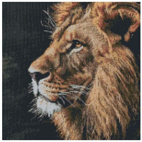 Kit broderie au point de croix Roi Lion à offrir pour un anniversaire créatif