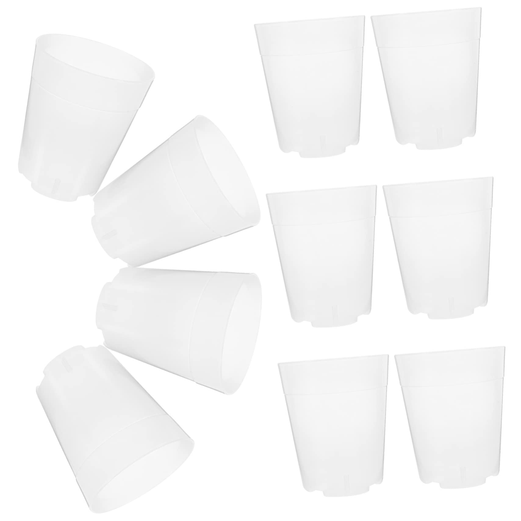 BESTonZON 10Pcs Seedling Pots Durable Planter Nursery Pots for Growing Vegetables and Plants Lightweight and Break Resistant for Home Gardening and Outdoor Use