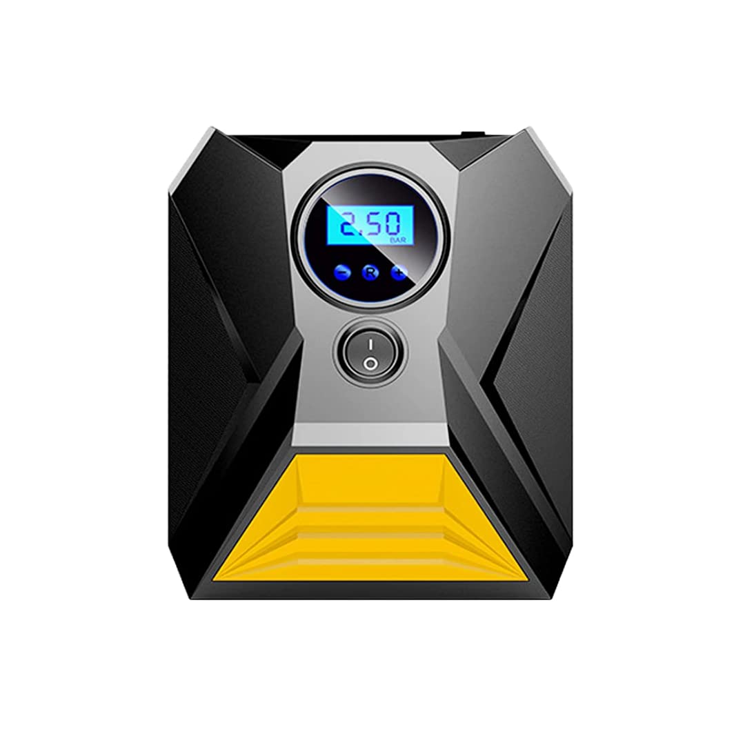 Sulfar 1646 Air Compressor Tyre Inflator Portable Pump For Car Tires 12V Dc Auto Tire With Digital Pressure Gauge, 150Psi Emergency Led Light Car, Bicycle, Balloons And Inflatables