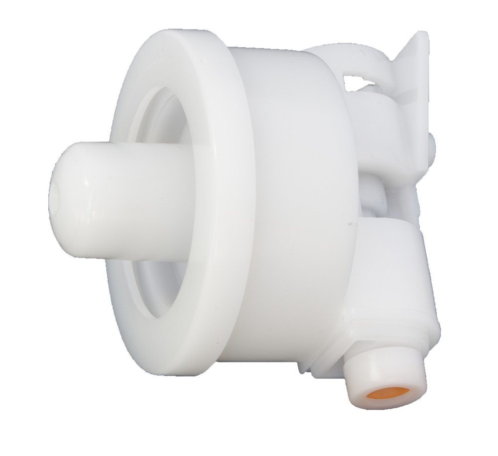 PlastiQLine Schaumseifenspender 400 ml - Kunststoff - weiß - Farbfenster grau