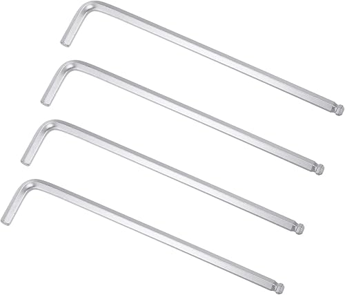 Miniatura 6 de uxcell Llave hexagonal de extremo de bola de 316", herramienta de reparación CR-V de brazo largo en forma de L, SAE 4 piezas