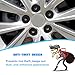 Ywdiml 20PCS Car Wheel Lug Nut Covers, OEM#1K0 601 173 17mm Vehicle Tire Nut Caps with Removal Tool, Automotive Tyre Bolt Covers Replacement, Compatible with Jetta Beetle Passat GTI (Black)