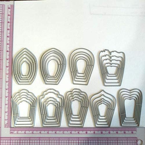 DIY Scrapbooking Artist - Juego de 9 troqueles de corte de pétalos de diferentes flores, plantillas de corte de metal, práctica práctica, álbum de