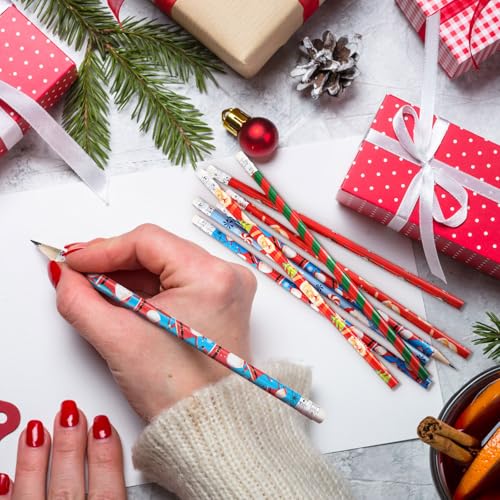 Lápices Navidad Madera Outus 48 Pzs Multicolor miniatura 3
