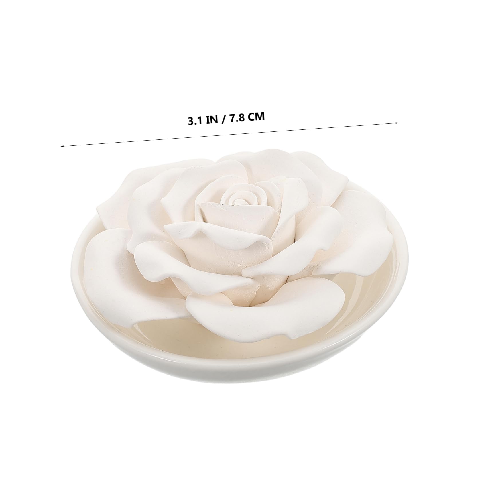 Gatuida Diffusore Bianco Forma Essenziali e Oli Gesso di Fiore di Decorazione Elegante Profumo Naturale e Relax per Bagno Camera da Letto