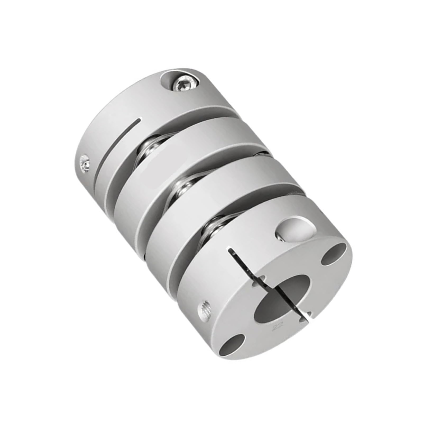 Accouplements d'arbres à trois diaphragmes en alliage d'aluminium, série GW D34L58