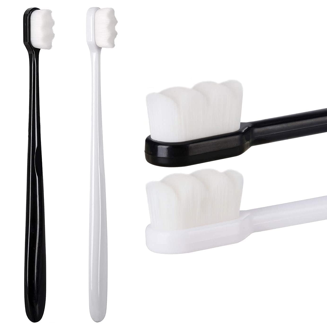 Toothbrush for Sensitive Gums, Micro Fur Manual Toothbrush with 20000 Soft Floss Bristle for Men, Women, Elderly, Braces and Gum Recessions, Protect Fragile Gums-picture-29