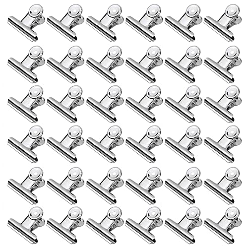 Abrazaderas de metal de 2 pulgadas, 36 clips de bisagra para etiquetas, bolsas, hogar, oficina, suministros escolares, carpeta, clips de papel, clips de archivo