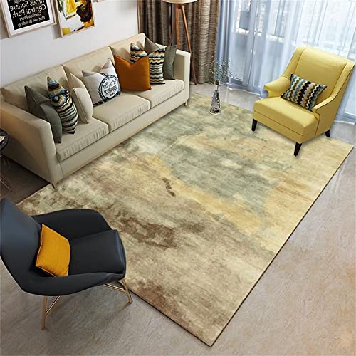 Tapis moderne gris-vert : douceur et style pour chambre d'enfant