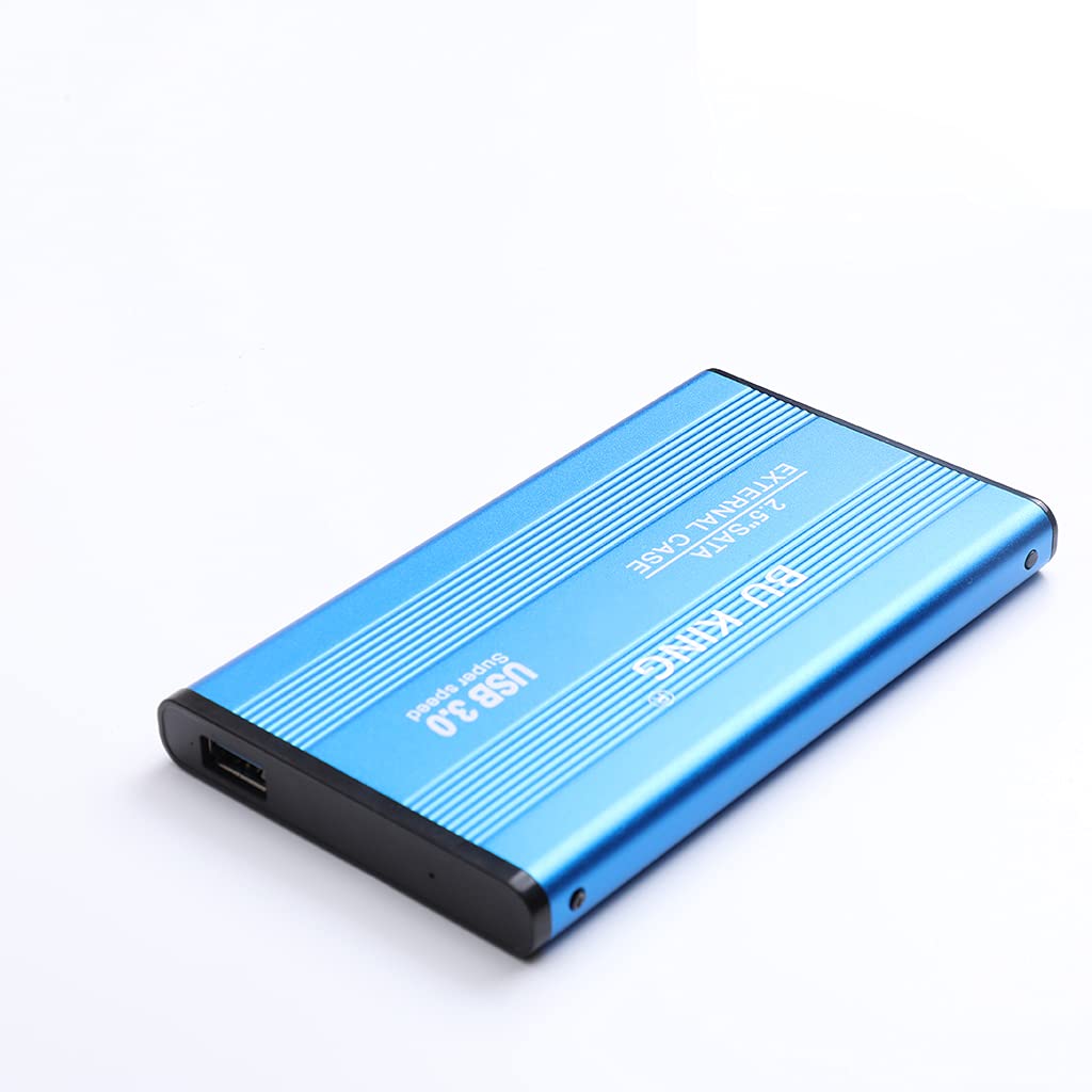 Mirco USB 3.0 Custodia per disco rigido Custodia esterna per disco rigido mobile 1T Custodia in lega di alluminio Scatola-blu