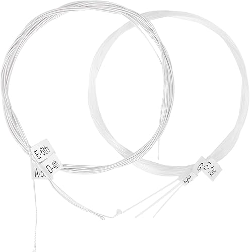 Miniatura 15 de Alice - Juego de 2 cuerdas de guitarra clásica, 6 cuerdas, nailon transparente, tensión normal, calibre 28-43 con revestimiento antioxidante