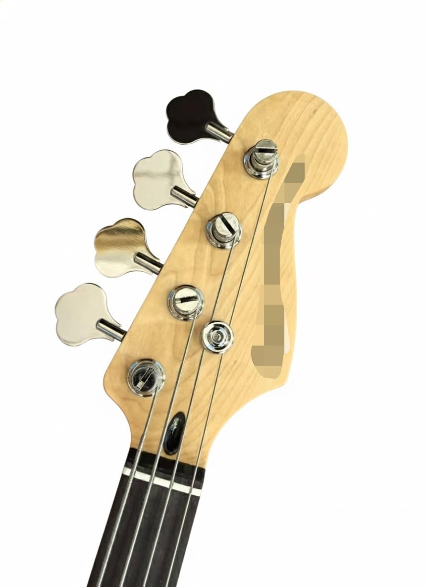 Basso elettrico con corpo in mogano massello naturale, pickup PJ, opzioni e senza tasti(Fretless)