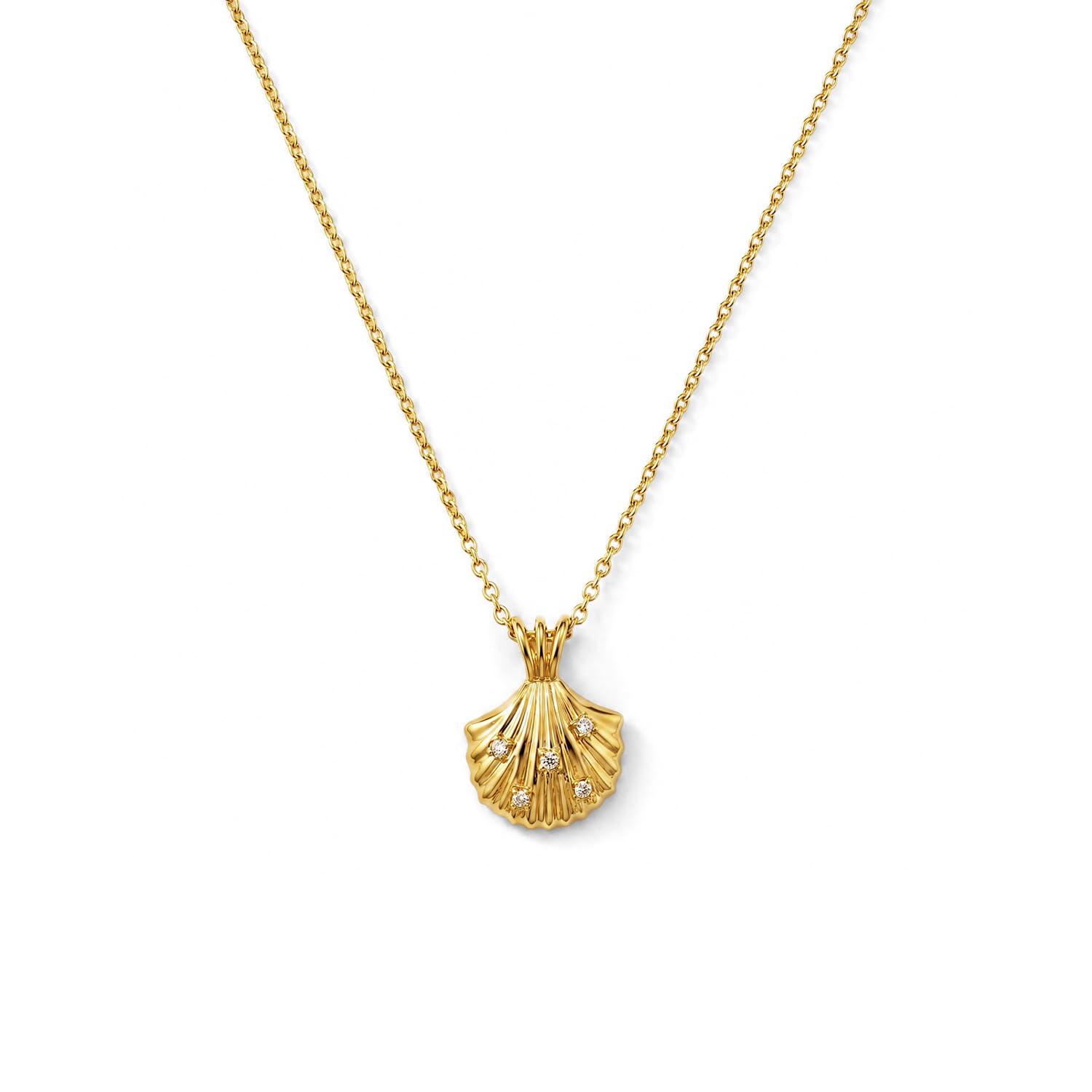 Celestial Seashell Pendant Necklace for Women - Waterproof & Anti-Tarnish-image-48