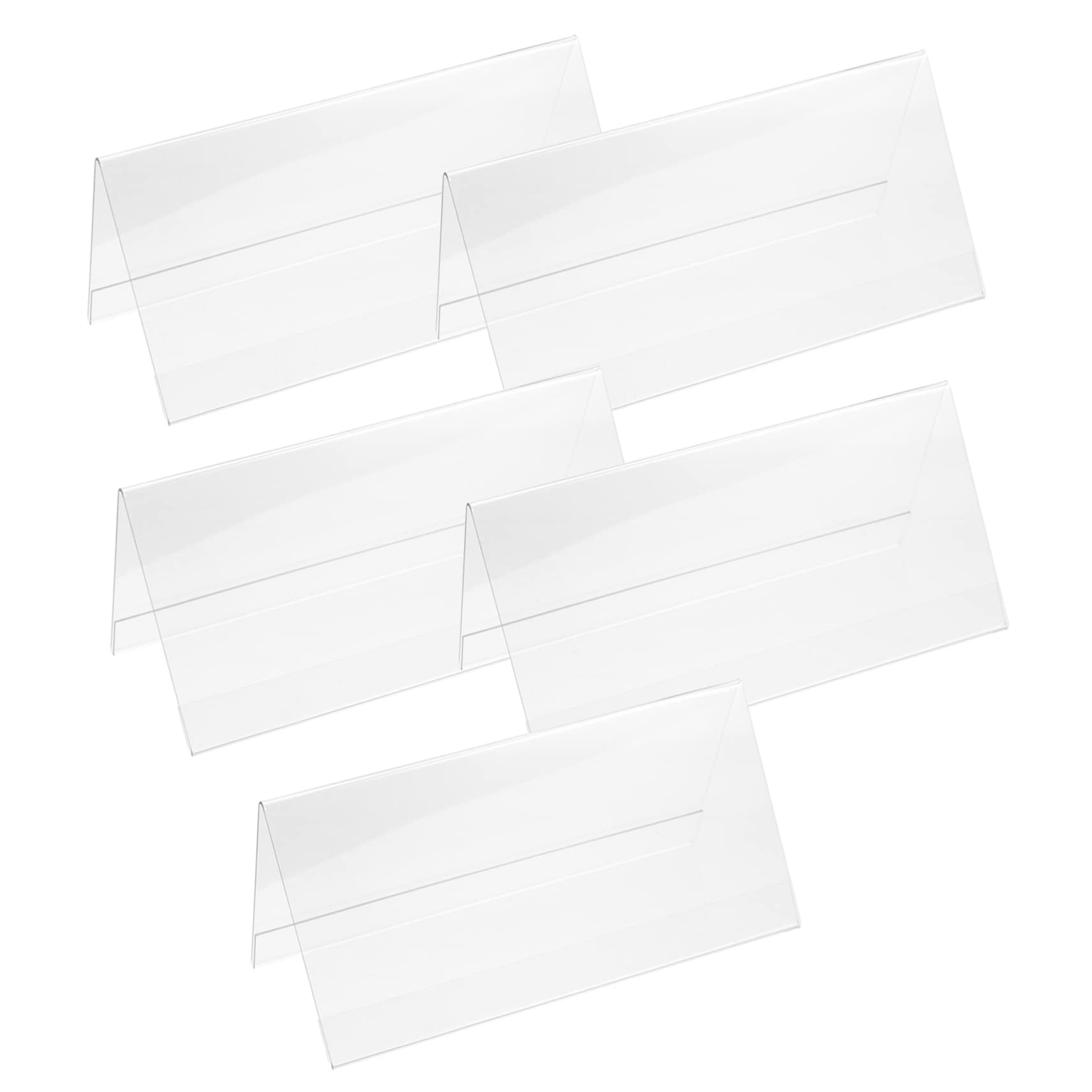 15pièces Support De Carte Acrylique Pour Événements Porte-étiquette Transparent Pour Noms Numéros De Table Et Menus Pour Mariages Fêtes Et Réceptions