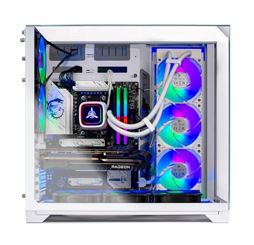 Image of Skytech Gaming O11 Vision Gaming PC, AMD Ryzen 7 7800X3D 4.2GHz, NVIDIA RTX 5070 Ti 16GB VRAM, 1TB Gen4 NVMe SSD, 32GB DDR5 RAM 6000, 850W Gold ATX 3 PSU, 360 ARGB AIO, WI-FI 5, Windows 11, Desktop