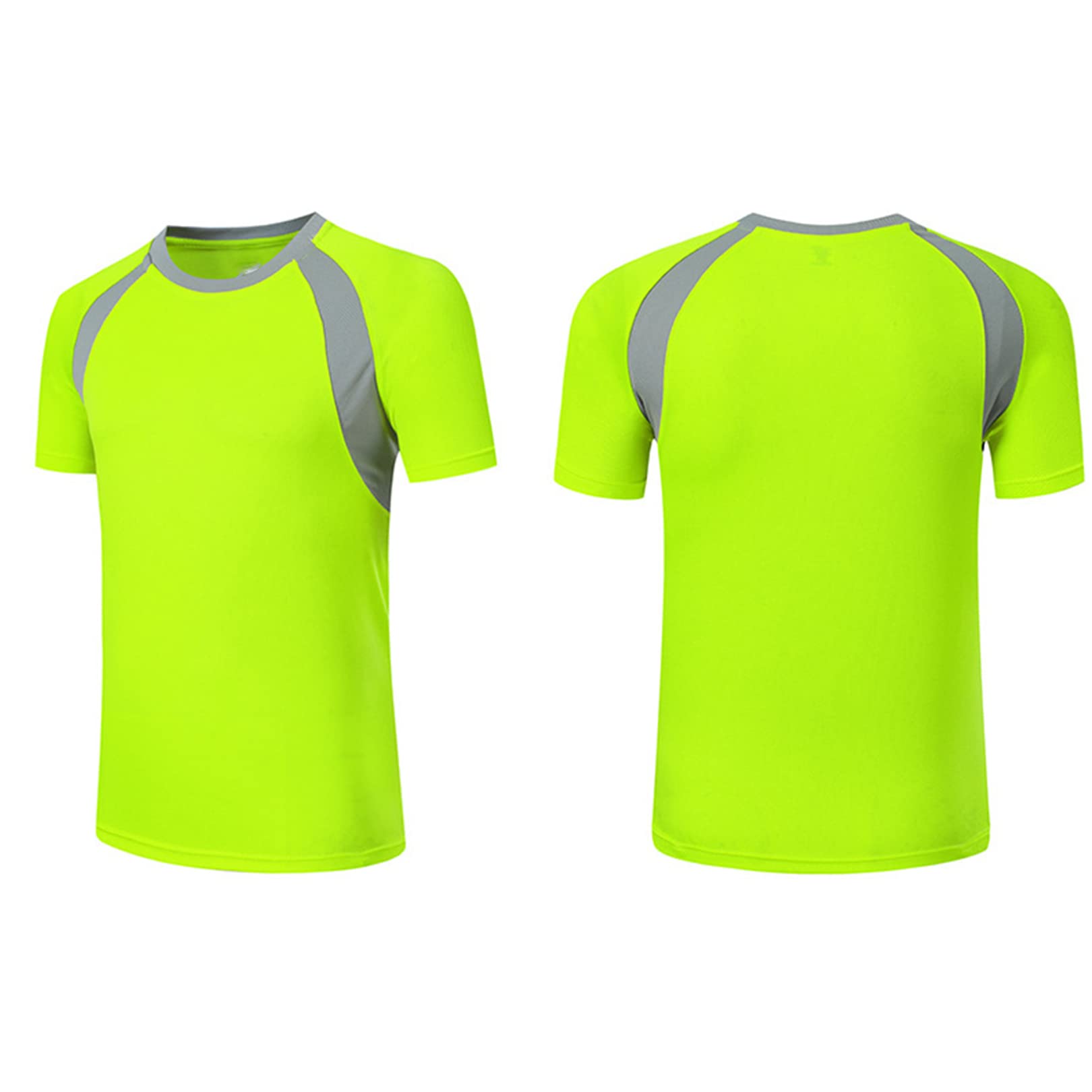 easyforever Kids Boys' UPF 50+ Sun Shirts Short Sleeve Rashguard Athletic Swim Shirt Swimming Tops Swimwear Fluorescent Green 7-8 Years