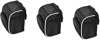 LIOOBO 3 Peças Bolsa De Quadro De Sela Bolsa De Quadro Frontal Bolsa De Sela De Barra Frontal Bolsa De Guiador De Ciclismo Bolsa De Guiador Dobrável Bolsa De Feixe Frontal Bolsa De Tubo