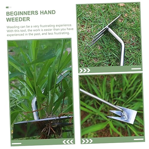 Toyvian Herramientas De Deshierbe Portátiles Kit De Desmalezador De Jardín Manual Herramienta De Eliminación Desmalezador Resistente Para Deshierbe Jardines Pequeños De Acero - imagen 6