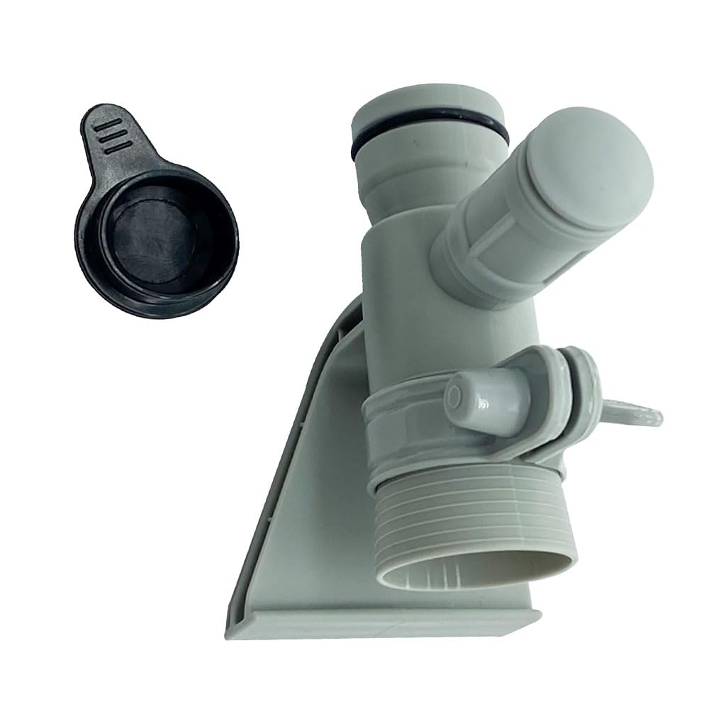 TopHomer 4 connettori per tubo della piscina, 637R 12363, adattatore per tubo con valvola a stantuffo, adatto per piscina fuori terra